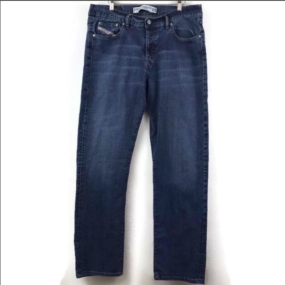 Diesel Jeans Straight Medium Wash Stretch 36x32